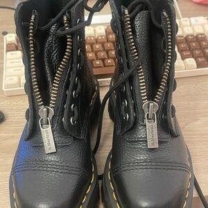 Sinclair Milled Nappa Leather Platform Boots